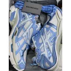 GT Balenciaga Runner Light Blue Eggshell White 677402W3RB2