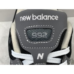 GT New Balance 992 Black Grey Suede M992EB