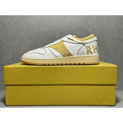 GT Rhude Rhecess Low White Yellow 221923M237021