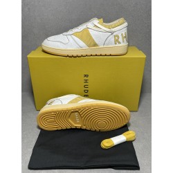 GT Rhude Rhecess Low White Yellow 221923M237021