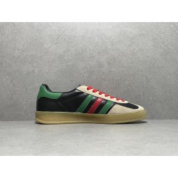 GT Gucci Gazelle Sneaker ‎Black Leather 726487AAA439549