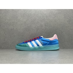 GT Gucci Gazelle Sneaker Light blue Silk Duchesse 707867 U7R10 3660