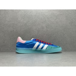 GT Gucci Gazelle Sneaker Light blue Silk Duchesse 707867 U7R10 3660