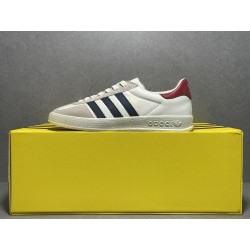 GT Gucci Gazelle Sneaker White Leather ‎707847 UTT10 9060