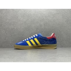 GT Gucci Gazelle Sneaker Blue Yellow ‎707848 9STU0 4860