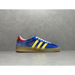 GT Gucci Gazelle Sneaker Blue Yellow ‎707848 9STU0 4860