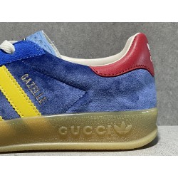 GT Gucci Gazelle Sneaker Blue Yellow ‎707848 9STU0 4860