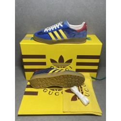 GT Gucci Gazelle Sneaker Blue Yellow ‎707848 9STU0 4860