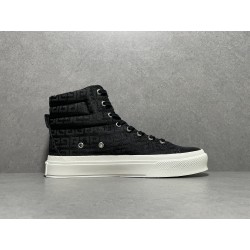 GT Givenchy City Sneakers High in 4G Embroidered Canvas 221278F127001