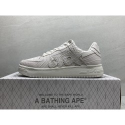 GT A Bathing Ape Bapesta OVO White Gold