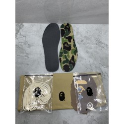 GT A Bathing Ape Bapesta OVO White Gold