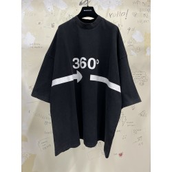 GT Balenciaga 360 Tubular Black Tee 720501TNVD51070