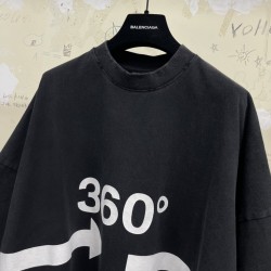 GT Balenciaga 360 Tubular Black Tee 720501TNVD51070