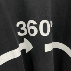 GT Balenciaga 360 Tubular Black Tee 720501TNVD51070