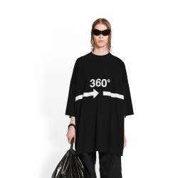 GT Balenciaga 360 Tubular Black Tee 720501TNVD51070