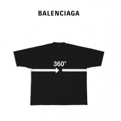 GT Balenciaga 360 Tubular Black Tee 720501TNVD51070