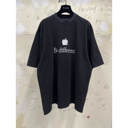 GT Balenciaga Be Different Apple Black Tee