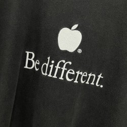 GT Balenciaga Be Different Apple Black Tee