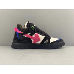 GT Off White Midtop Sponge Sneakers Black Pink 