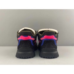 GT Off White Midtop Sponge Sneakers Black Pink 