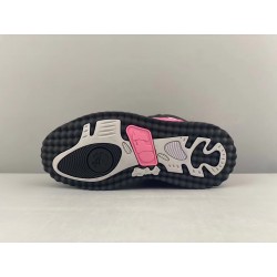 GT Off White Midtop Sponge Sneakers Black Pink 