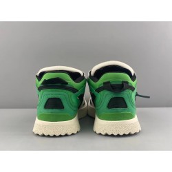 GT Off White Midtop Sponge Sneakers White Green