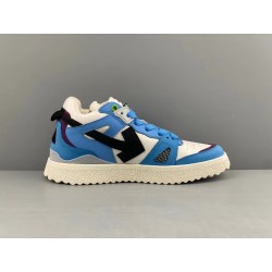 GT Off White Midtop Sponge Sneakers White UNC Blue