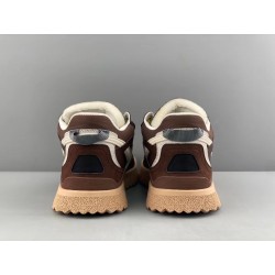 GT Off White Midtop Sponge Sneakers Brown