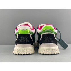 GT Off White Midtop Sponge Sneakers Black White Green