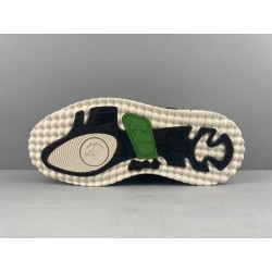 GT Off White Midtop Sponge Sneakers Black White Green