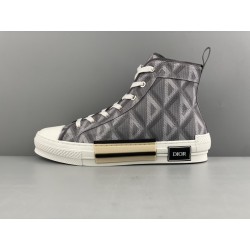 GT Dior B23 High Top Gray CD Diamond 3SH118ZPP_H868