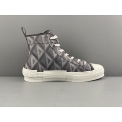 GT Dior B23 High Top Gray CD Diamond 3SH118ZPP_H868