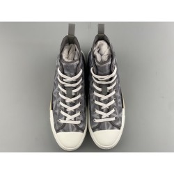 GT Dior B23 High Top Gray CD Diamond 3SH118ZPP_H868