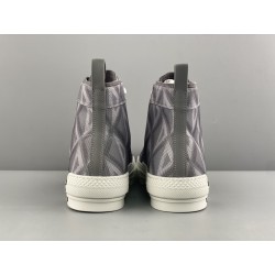 GT Dior B23 High Top Gray CD Diamond 3SH118ZPP_H868