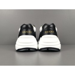 GT Gucci Rhyton Black White Sneaker ‎ 721750 AAA9S 1094