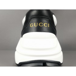 GT Gucci Rhyton Black White Sneaker ‎ 721750 AAA9S 1094