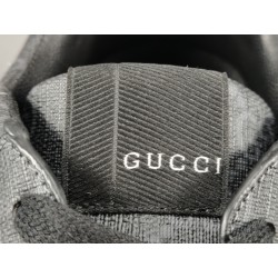 GT Gucci Rhyton Black GG Supreme Canvas Sneaker ‎721750 AAA9S 1094
