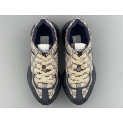 GT Gucci Rhyton GG Canvas Supreme Grey Navy 721750 AAA9S 1094