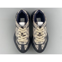 GT Gucci Rhyton GG Canvas Supreme Grey Navy 721750 AAA9S 1094