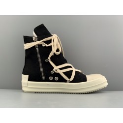 GT Rick Owens DRKSHDW Strobe Cotton Denim Hexa High Black Milk DU02B4805 DQ 911