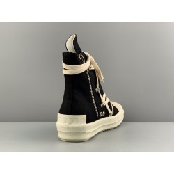 GT Rick Owens DRKSHDW Strobe Cotton Denim Hexa High Black Milk DU02B4805 DQ 911