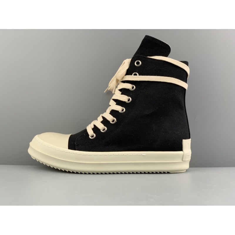 GT Rick Owens DRKSHDW Phlegethon High Black Canvas RU01B1890