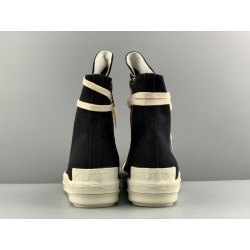 GT Rick Owens DRKSHDW Phlegethon High Black Canvas RU01B1890