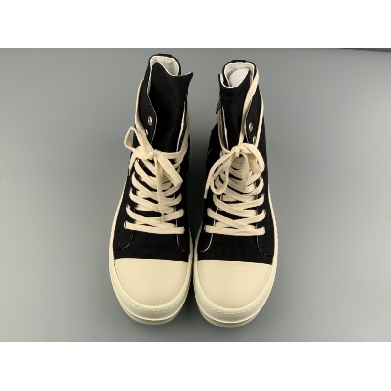 GT Rick Owens DRKSHDW Phlegethon High Black Canvas RU01B1890