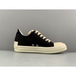 Rick Owens DRKSHDW Phlegethon Low Black Milk Canvas