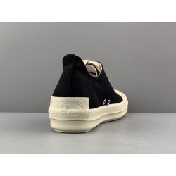 Rick Owens DRKSHDW Phlegethon Low Black Milk Canvas