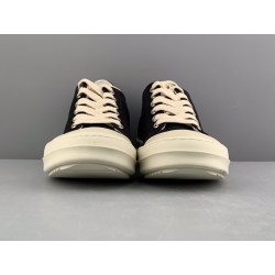 Rick Owens DRKSHDW Phlegethon Low Black Milk Canvas