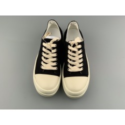 Rick Owens DRKSHDW Phlegethon Low Black Milk Canvas