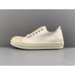 Rick Owens DRKSHDW Phlegethon Low Dirty White Canvas DU21S2802 TNAPH2 911