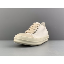 Rick Owens DRKSHDW Phlegethon Low Dirty White Canvas DU21S2802 TNAPH2 911